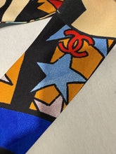 Load image into Gallery viewer, Chanel Comic Multicolor Twilly Silk Scarf
