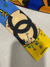 Load image into Gallery viewer, Chanel Comic Multicolor Twilly Silk Scarf
