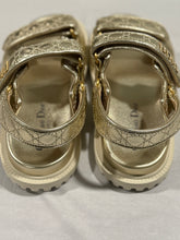 Load image into Gallery viewer, Dior DiorAct Gold Metallic Dad Sandals
