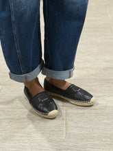 Load image into Gallery viewer, Dior Black Leather Espadrille
