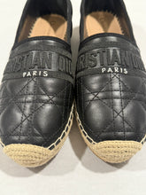 Load image into Gallery viewer, Dior Black Leather Espadrille
