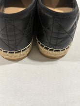Load image into Gallery viewer, Dior Black Leather Espadrille
