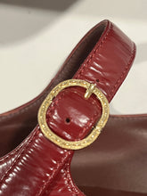 Load image into Gallery viewer, Chanel 22A Burgundy Dark Grey Mary Jane Pumps
