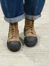 Load image into Gallery viewer, Fendi Brown Zucca Leather Lace Up Combat Boots
