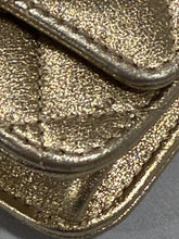 Load image into Gallery viewer, Chanel Gold Metallic Leather WOC Boy Wallet On Chain Handbag
