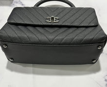 Load image into Gallery viewer, Chanel Charcoal Gray Coco Handle Flap BagCrossbody Bag
