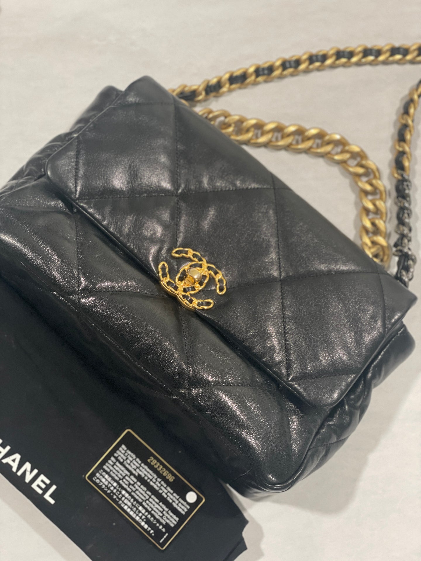 Chanel 20 Black 19 Large Crossbody Bag