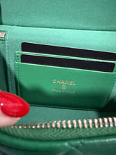 Load image into Gallery viewer, Chanel 26 Green Slim Vanity Bag
