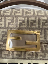Load image into Gallery viewer, Fendi Beige Ivory Mini  Baguette Crossbody Tophandle Bag
