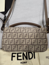 Load image into Gallery viewer, Fendi Beige Ivory Mini  Baguette Crossbody Tophandle Bag
