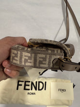 Load image into Gallery viewer, Fendi Beige Ivory Mini  Baguette Crossbody Tophandle Bag
