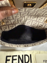 Load image into Gallery viewer, Fendi Beige Ivory Mini  Baguette Crossbody Tophandle Bag
