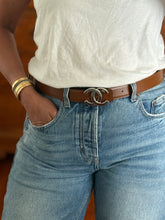 Load image into Gallery viewer, Chanel SHW Buckle Black/Camel Reversible Leather Belt
