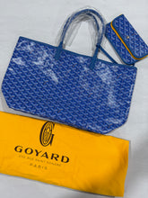 Load image into Gallery viewer, Goyard St Louis PM Blue Tote Handbag
