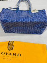 Load image into Gallery viewer, Goyard St Louis PM Blue Tote Handbag
