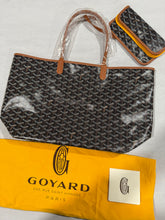 Load image into Gallery viewer, Goyard St Louis PM Black/Tan Tote Handbag

