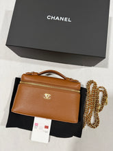 Load image into Gallery viewer, Chanel 26A Caramel Slim Vanity Bag
