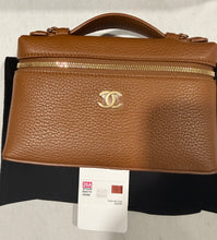Load image into Gallery viewer, Chanel 26A Caramel Slim Vanity Bag
