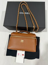 Load image into Gallery viewer, Chanel 26A Caramel Slim Vanity Bag
