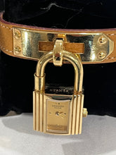 Load image into Gallery viewer, Hermes Vintage Kelly Watch Gold Plated Gold Strap
