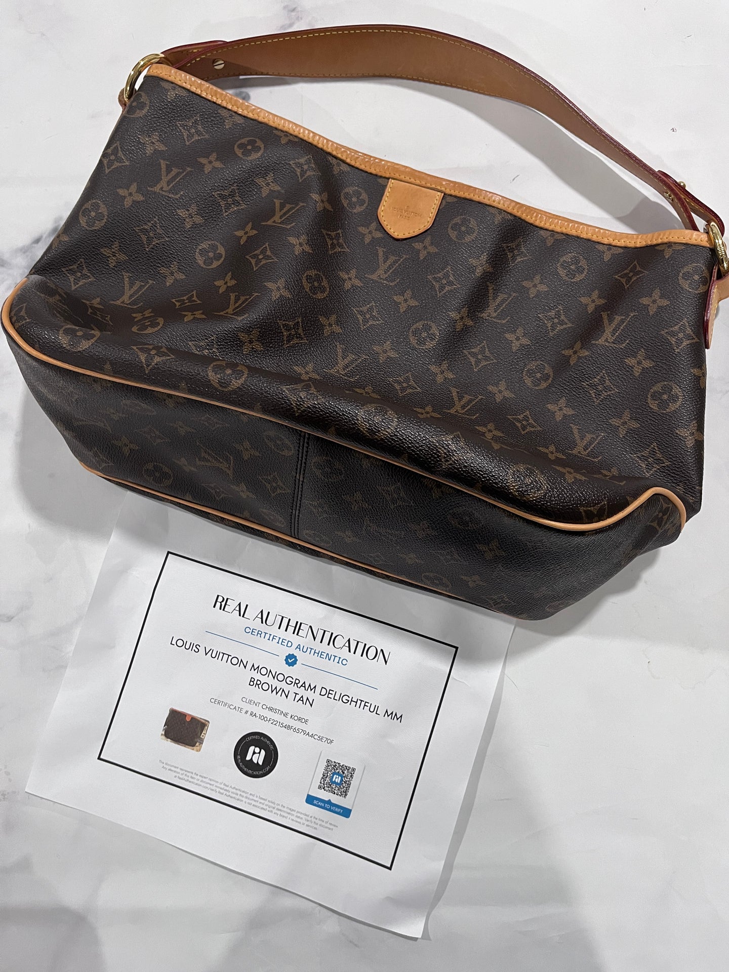 Louis Vuitton Delightful MM Shoulder Bag