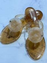 Load image into Gallery viewer, Chanel 09C Jelly Cameliia Pool Thong Sandals
