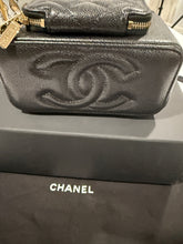 Load image into Gallery viewer, Chanel Black Caviar Top Handle Vanity
