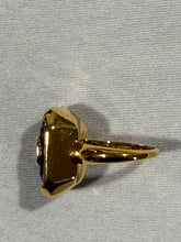 Load image into Gallery viewer, Valentino Garavani VLogo Purple Crystal Ring Size M
