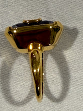 Load image into Gallery viewer, Valentino Garavani VLogo Purple Crystal Ring Size M
