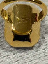 Load image into Gallery viewer, Valentino Garavani VLogo Purple Crystal Ring Size M
