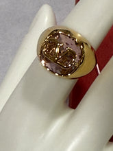 Load image into Gallery viewer, Valentino Garavani VLogo Pink Crystal Ring Size M
