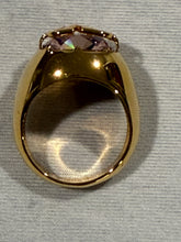 Load image into Gallery viewer, Valentino Garavani VLogo Pink Crystal Ring Size M
