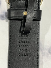 Load image into Gallery viewer, Gucci Black GG Leather Belt
