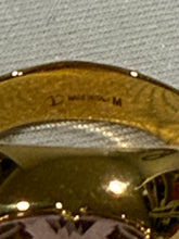 Load image into Gallery viewer, Valentino Garavani VLogo Pink Crystal Ring Size M
