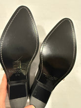 Load image into Gallery viewer, Partlow Black Silver Hardware Slip On Mules

