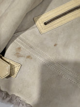 Load image into Gallery viewer, Brunello Cucinelli Beige Suede Shearling Jacket Size XS/S
