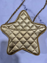 Load image into Gallery viewer, Chanel Runway Star Metallic Gold Crossbody Bag
