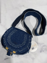 Load image into Gallery viewer, Chloe Denim Small Marcie Saddlebag Crossbody
