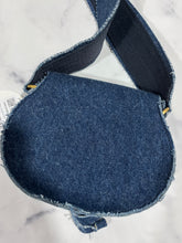 Load image into Gallery viewer, Chloe Denim Small Marcie Saddlebag Crossbody
