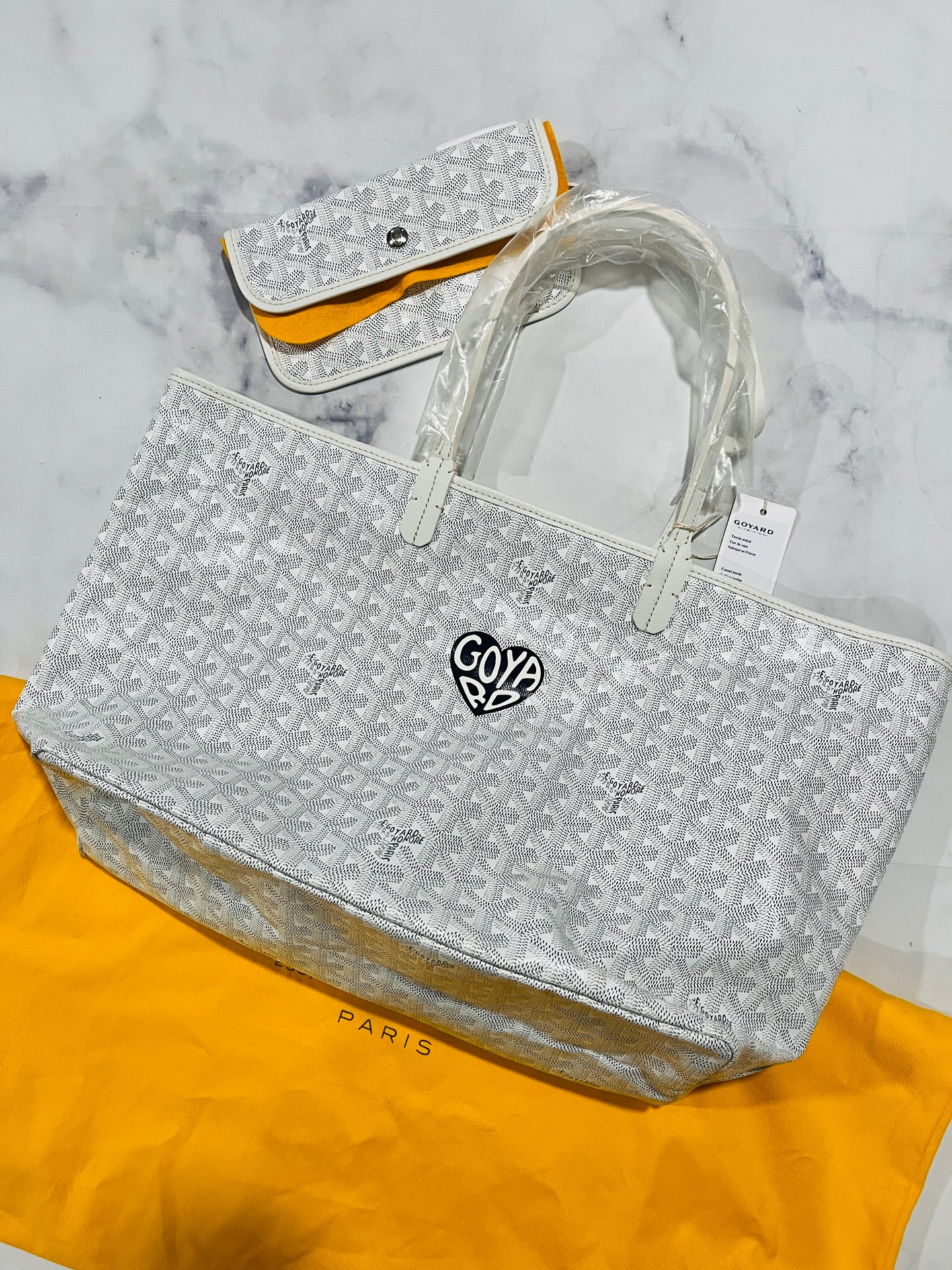 Goyard St Louis PM White Tote Special Edition Handbag