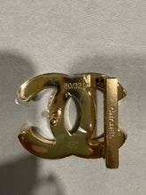 Load image into Gallery viewer, Chanel GHW Buckle Black/Camel Reversible Leather Belt

