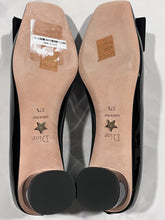 Load image into Gallery viewer, Dior Black Patent Leather Bow Accent Pumps
