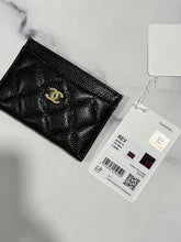 Load image into Gallery viewer, Chanel Black Caviar Card Case
