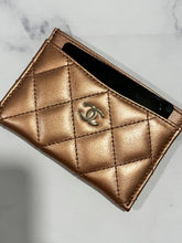 Load image into Gallery viewer, Chanel Copper/Bronze Metallic Card Case
