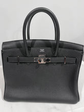 Load image into Gallery viewer, Hermes Unisex 30 Togo Black Leather Birkin
