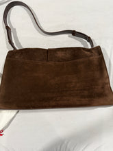Load image into Gallery viewer, Christian Louboutin Chocolate Brown Suede Shoulder Flap Bag
