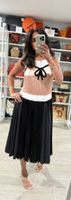 Load image into Gallery viewer, Marni Pleated Midi Dress w/Bow 46IT/10US
