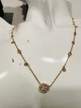 Load image into Gallery viewer, Gucci 18kt Rosegold Diamond Interlocking GG Necklace
