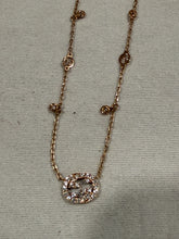 Load image into Gallery viewer, Gucci 18kt Rosegold Diamond Interlocking GG Necklace
