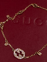 Load image into Gallery viewer, Gucci 18kt Rosegold Diamond Interlocking GG Bracelet
